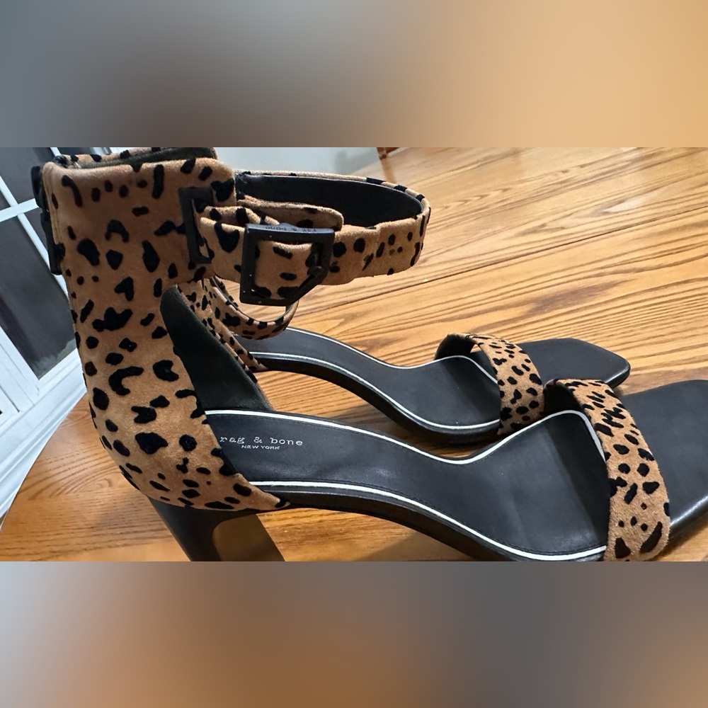Rag & Bone Rag & Bone Ellis Leopard Print Heels Size 41
